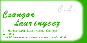 csongor laurinyecz business card